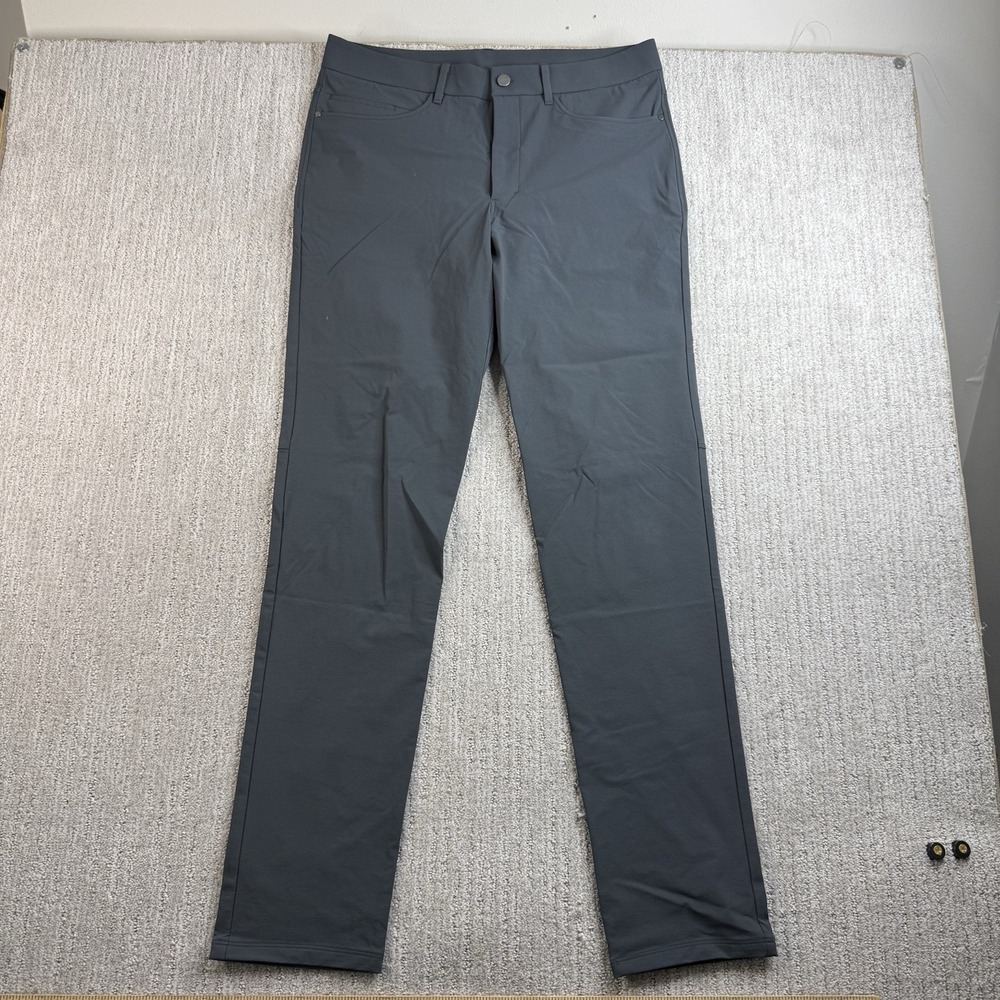 CRZ YOGA Men's All Day Comfy Golf Pants 34x34 Gray Quick Dry